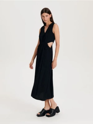 Reserved - Sukienka midi - czarny