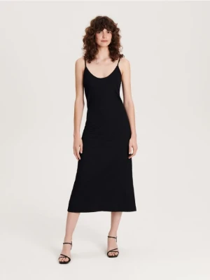 Reserved - Sukienka midi - czarny