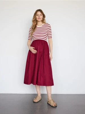Reserved - Sukienka midi - czerwony