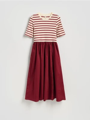 Reserved - Sukienka midi - czerwony