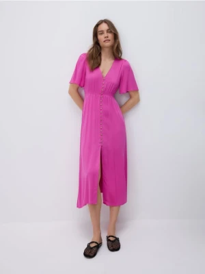 Reserved - Sukienka midi - fuksja