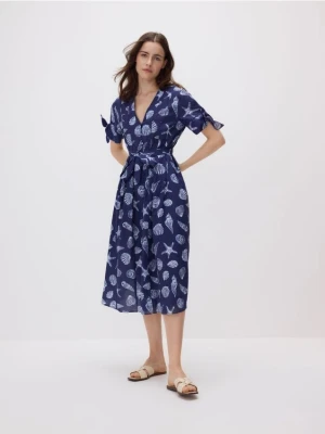 Reserved - Sukienka midi - jasnoniebieski