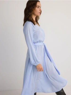 Reserved - Sukienka midi - jasnoniebieski