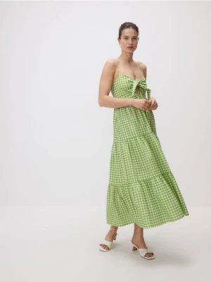 Reserved - Sukienka midi - jasnozielony