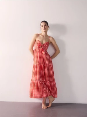 Reserved - Sukienka midi - pomarańczowy