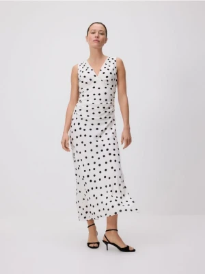 Reserved - Sukienka midi w grochy - wielobarwny