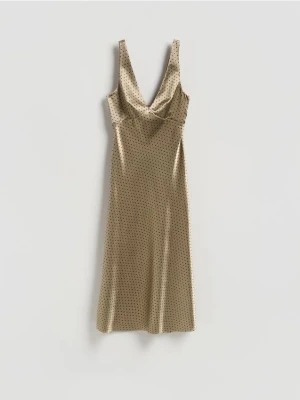 Reserved - Sukienka midi w groszki - wielobarwny