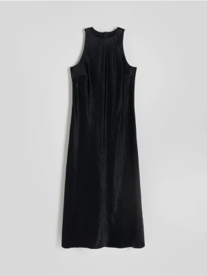 Zdjęcie produktu Reserved - Sukienka midi z tkaniny NAIA - czarny