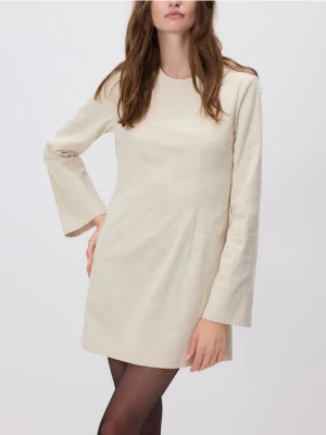 Reserved - Sukienka mini - beżowy