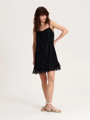 Reserved - Sukienka mini - czarny