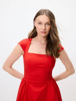 Reserved - Sukienka mini - czerwony