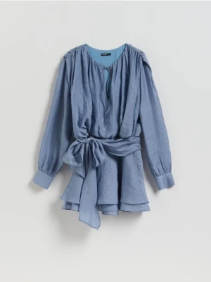 Reserved - Sukienka mini - granatowy