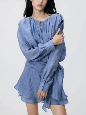 Reserved - Sukienka mini - granatowy