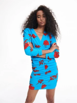 Reserved - Sukienka mini - jasnoniebieski