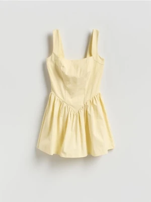 Reserved - Sukienka mini - jasnożółty