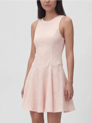 Reserved - Sukienka mini - pastelowy róż