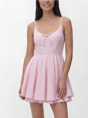 Reserved - Sukienka mini - różowy