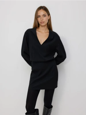 Reserved - Sukienka mini w paski - wielobarwny