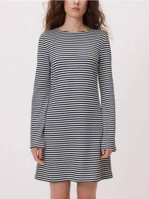 Reserved - Sukienka mini w paski - wielobarwny