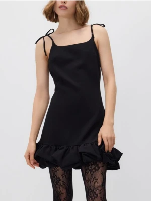 Zdjęcie produktu Reserved - Sukienka mini z wiązaniem - czarny