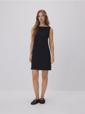 Reserved - Sukienka mini z wiskozą - czarny