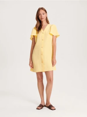Reserved - Sukienka mini - żółty