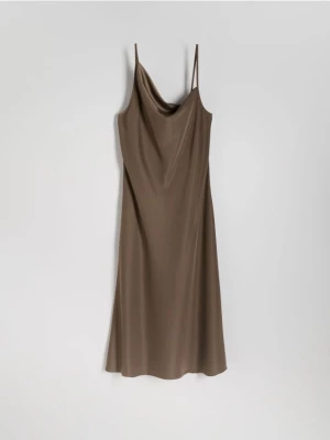 Reserved - Sukienka na ramiączkach - brązowy