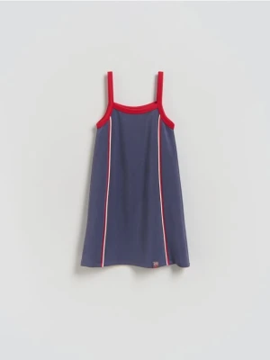 Reserved - Sukienka na ramiączkach z wiskozą - wielobarwny