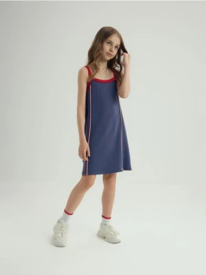 Reserved - Sukienka na ramiączkach z wiskozą - wielobarwny