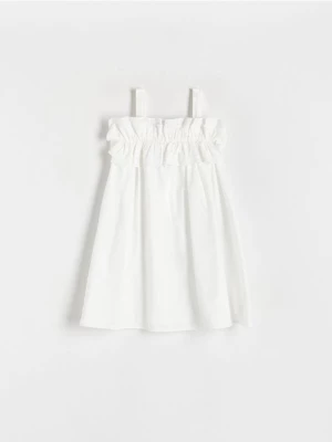 Reserved - Sukienka na ramiączkach - złamana biel