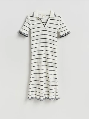 Reserved - Sukienka polo - biały