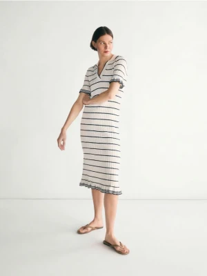 Reserved - Sukienka polo - biały