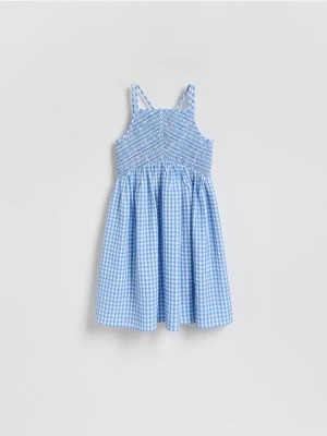 Reserved - Sukienka w kratę - jasnoniebieski