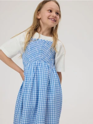 Reserved - Sukienka w kratę - jasnoniebieski