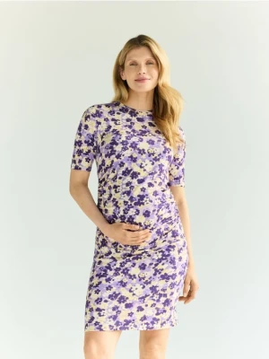 Reserved - Sukienka w kwiaty - wielobarwny
