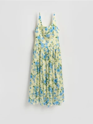 Reserved - Sukienka w kwiaty - wielobarwny