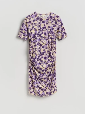 Reserved - Sukienka w kwiaty - wielobarwny
