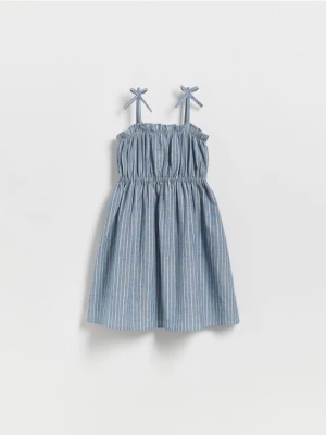 Reserved - Sukienka w paski - jasnoniebieski