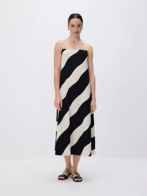 Reserved - Sukienka w paski - wielobarwny