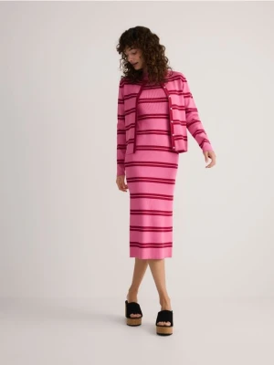 Reserved - Sukienka w paski - wielobarwny