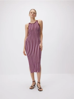 Reserved - Sukienka w paski - wielobarwny