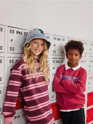 Reserved - Sukienka w paski - wielobarwny