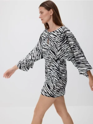 Reserved - Sukienka w zwierzęcy wzór - wielobarwny