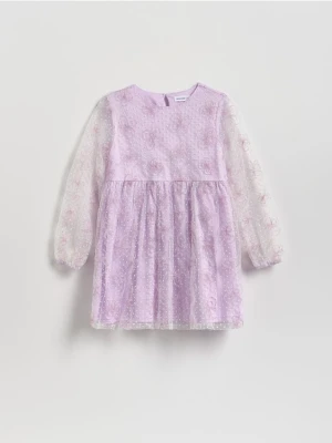 Reserved - Sukienka we wzory - lawendowy