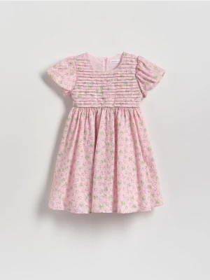 Reserved - Sukienka we wzory - pastelowy róż