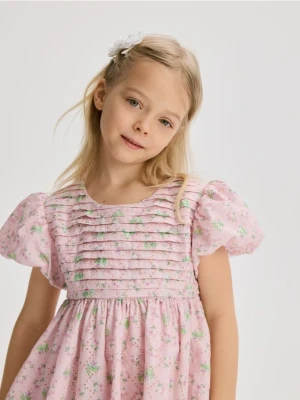 Reserved - Sukienka we wzory - pastelowy róż