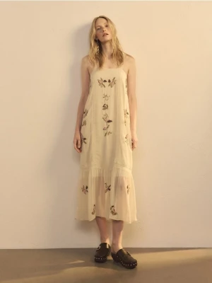 Reserved - Sukienka z aplikacją - wielobarwny