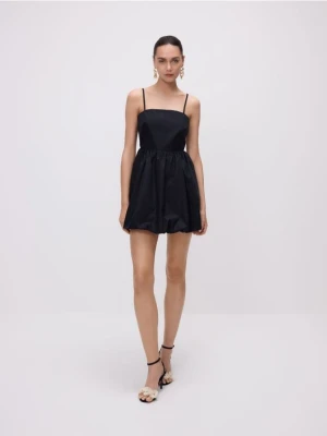 Reserved - Sukienka z bawełny - czarny