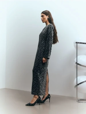 Reserved - Sukienka z cekinami - czarny