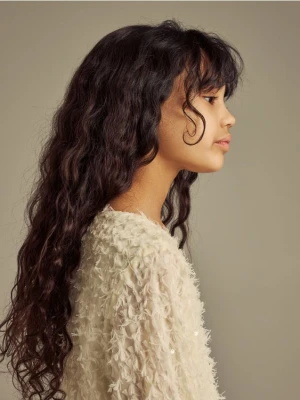 Reserved - Sukienka z cekinami - jasnożółty